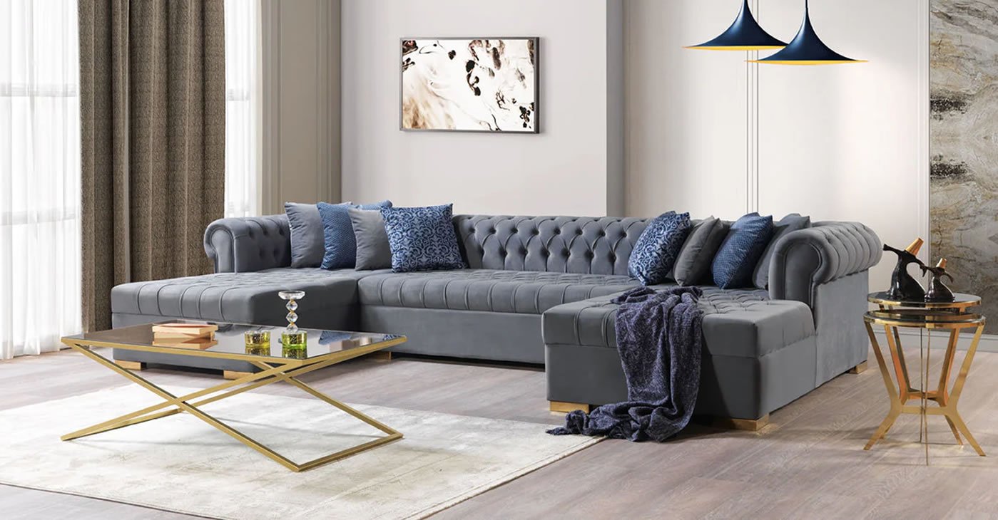 Double Chaise Lounge Sofa