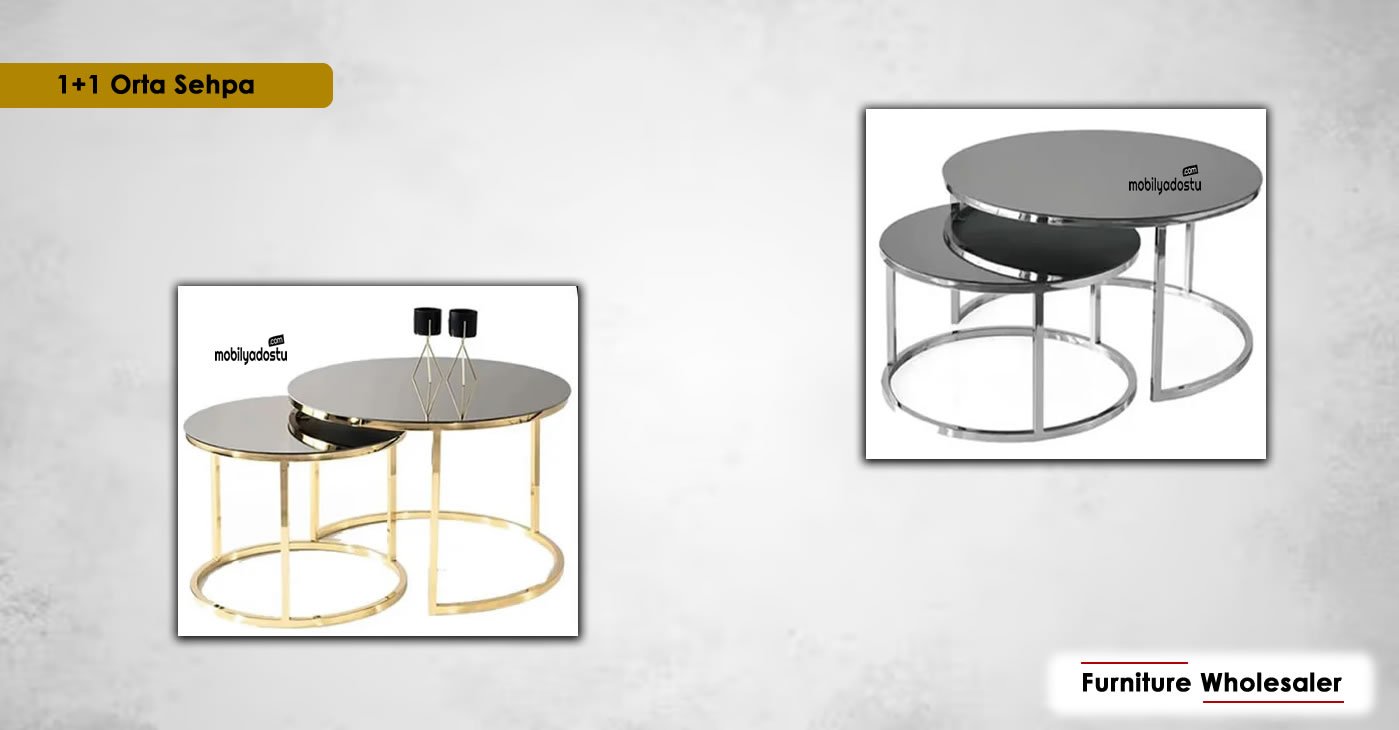 1+1 Gold Center Table