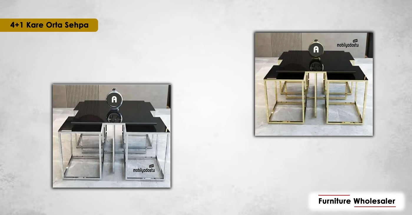 4+1 Gold Center Table