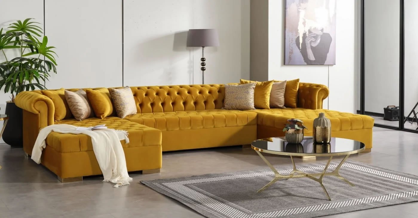 Double Chaise Lounge Sofa