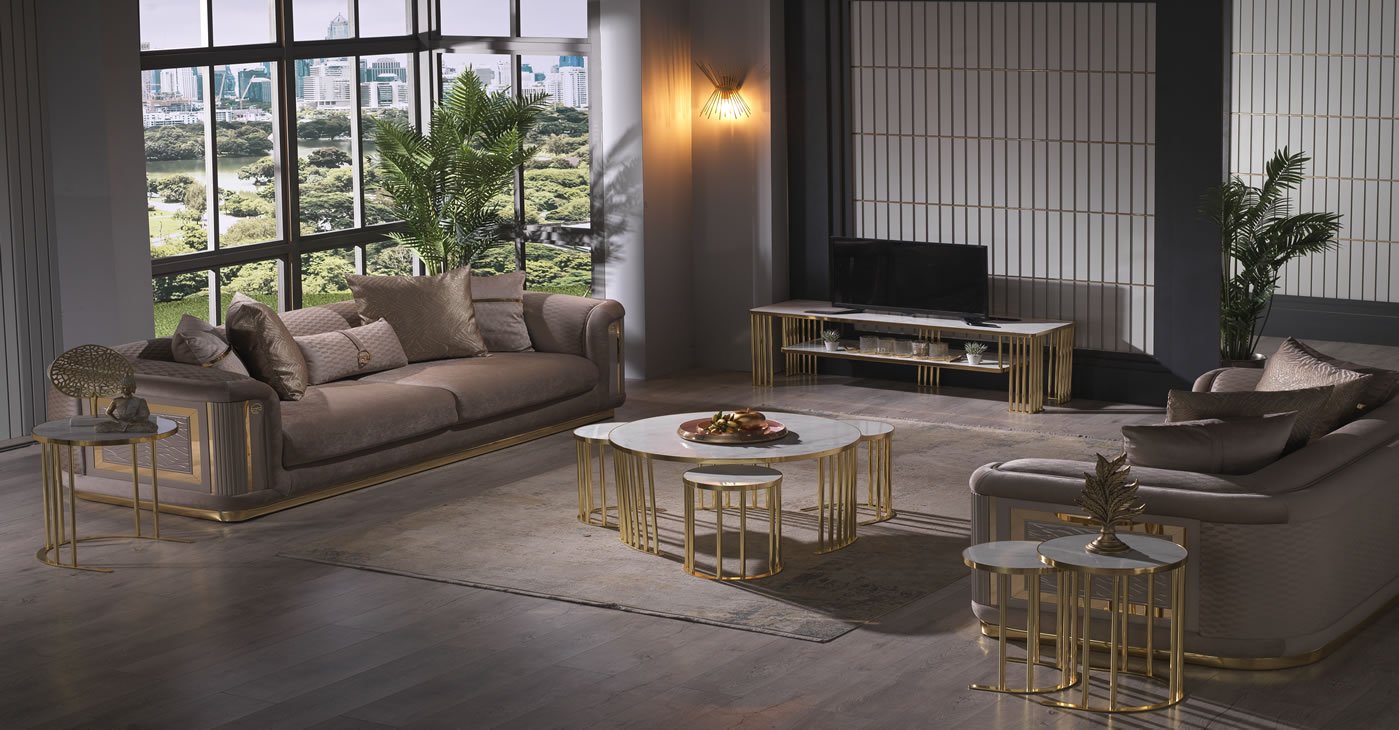 Golden Metal Furniture: Elegance and Quality