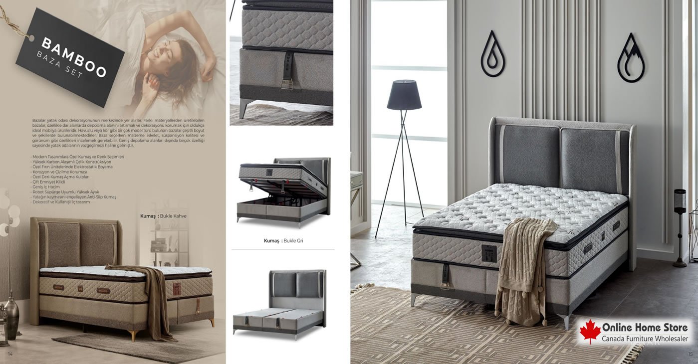 Bamboo Bed Base Set